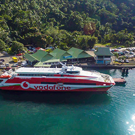 Terevau ferry, shuttle between Tahiti and Moorea