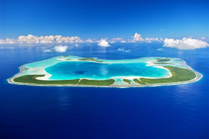 Aerial view on The Brando Resort