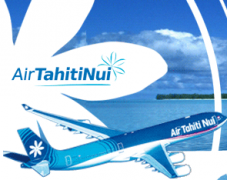 Airline compagnie heading to Tahiti
