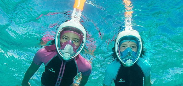Swimming in your Bora Bora pool