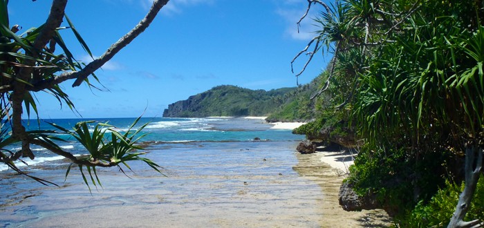 The cliffs of Rurutu
