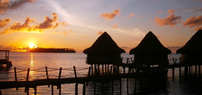 Sunset at the Hawaiki Nui Hotel